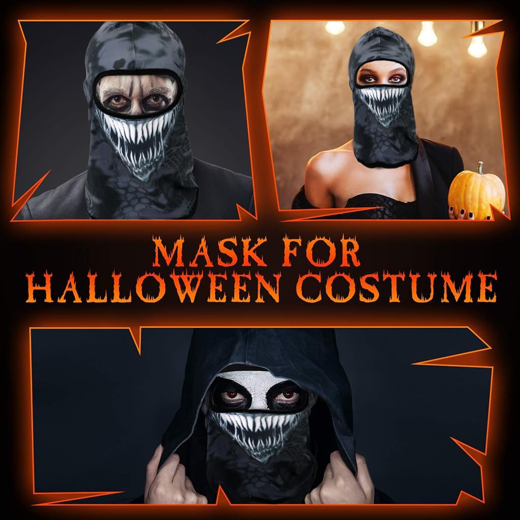 PALAY 3D Balaclava Ski Mask Cool Skull Animal Full Face Mask Cycling/Motorcycle/Halloween PALAY 3D Balaclava Ski Mask Cool Skull Animal Full Face Mask Cycling/Motorcycle/Halloween